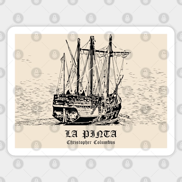 La Pinta - Christopher Columbus Magnet by Lakeric